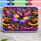 Colorful Butterfly Lunch Box Transfer