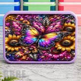 Colorful Butterfly Lunch Box Transfer