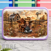 Farm Girl Lunch Box Transfer