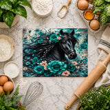 Floral Horse 2 Vertical Mockup