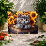 Kitten Sunflowers Main Image