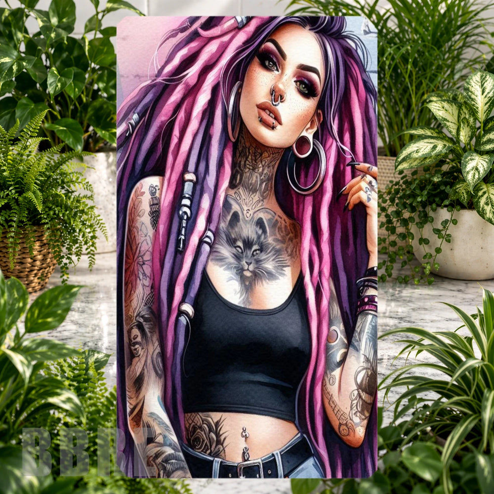 Vibrant Tattooed Woman Product Image
