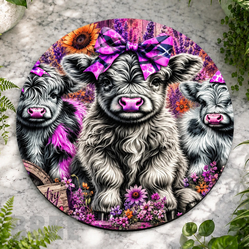 Floral Cow Trio Product Image