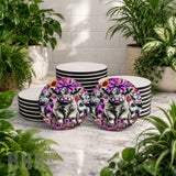 Floral Cow Trio Product Mockup