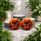 Orange Truck Product Mockup