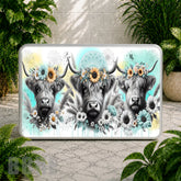 Floral Highland Cattle Coaster Sublimation Wrap