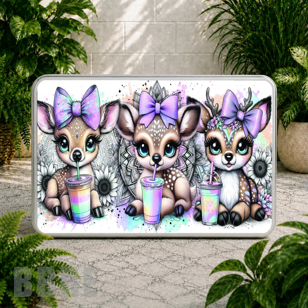 Cute Deer Trio Coaster Sublimation Wrap