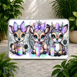 Cute Deer Trio Coaster Sublimation Wrap