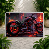 Fiery Motorcycle Coaster Sublimation Wrap