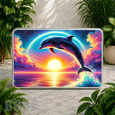 Dolphin Sunset Coaster Sublimation Wrap