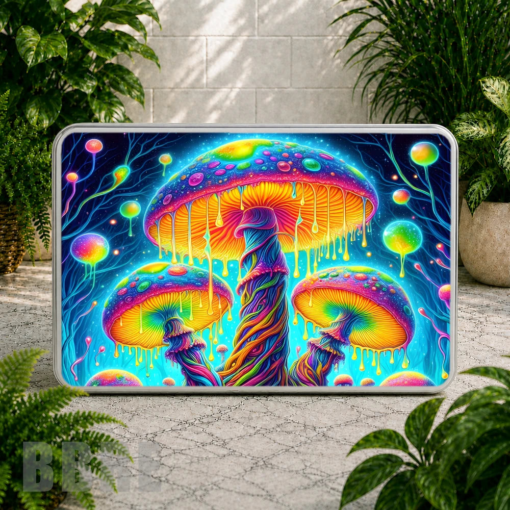 Vibrant Mushrooms Coaster Sublimation Wrap