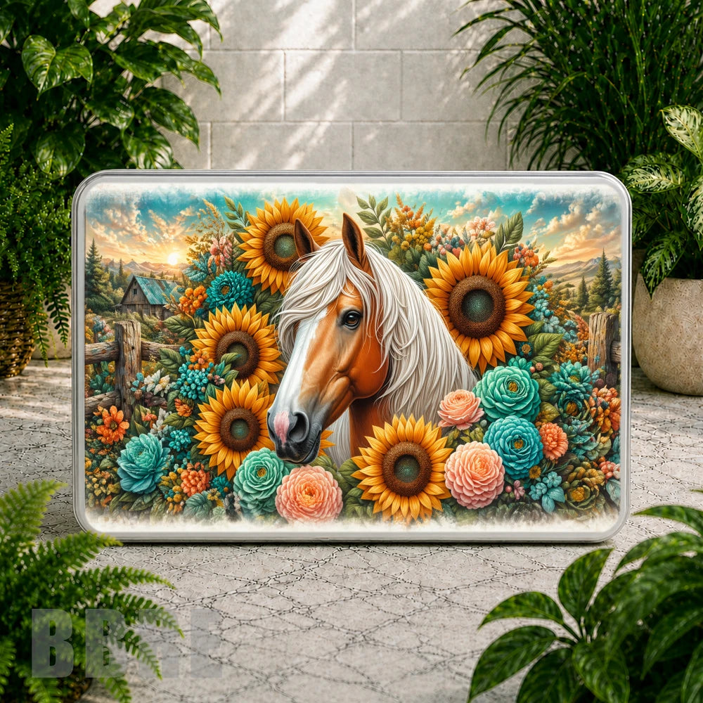 Floral Horse 2 Coaster Sublimation Wrap