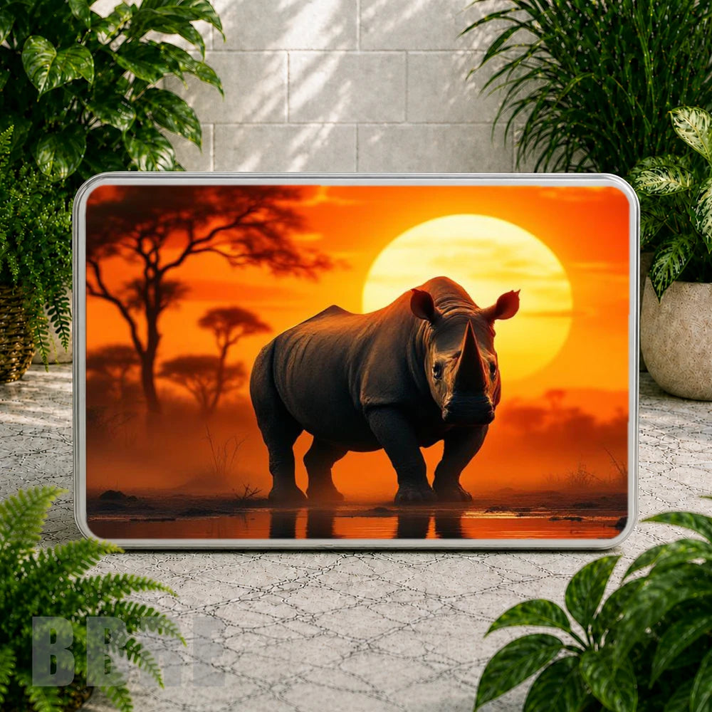 Sunset Rhino Coaster Sublimation Wrap