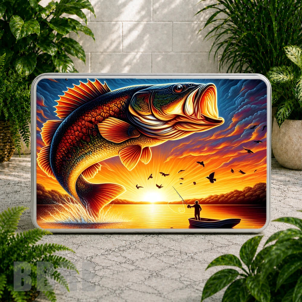 Sunset Bass Coaster Sublimation Wrap