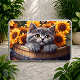 Sunflower Kitten Coaster Sublimation Wrap