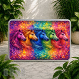 Colorful Horses Coaster Sublimation Wrap