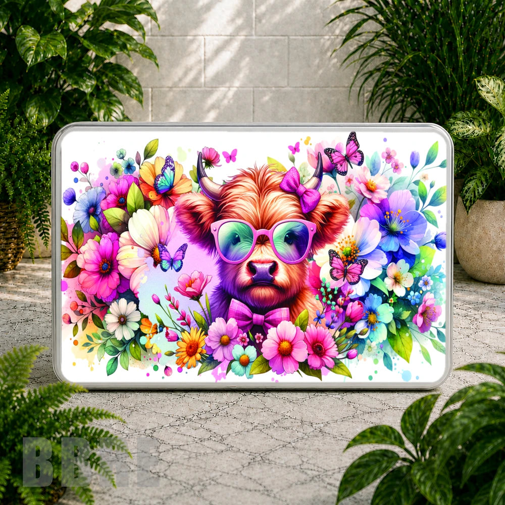 Floral Cow Coaster Sublimation Wrap