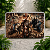 Cowboy Bull Riders Coaster Sublimation Wrap