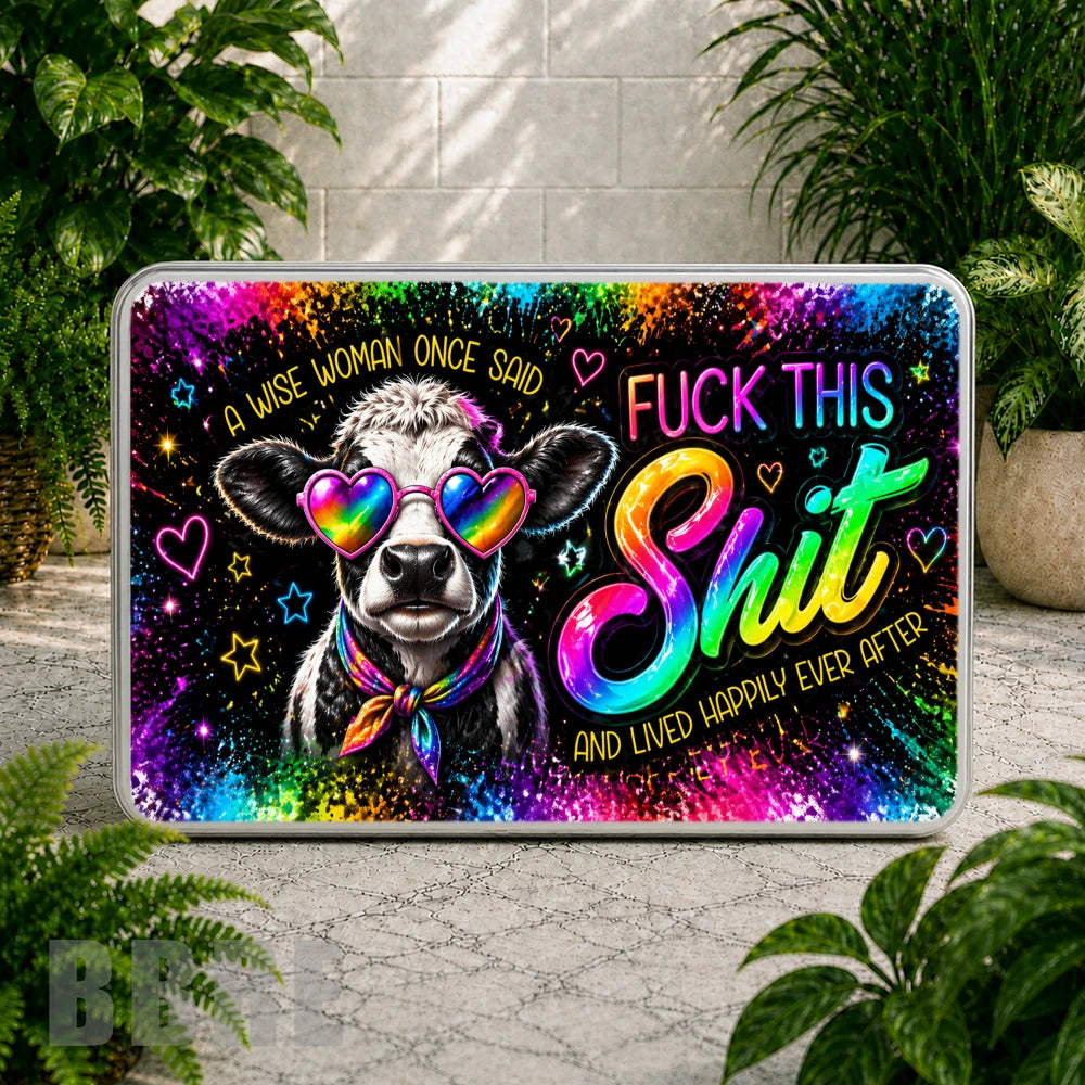 Colorful Cow Coaster Sublimation Wrap