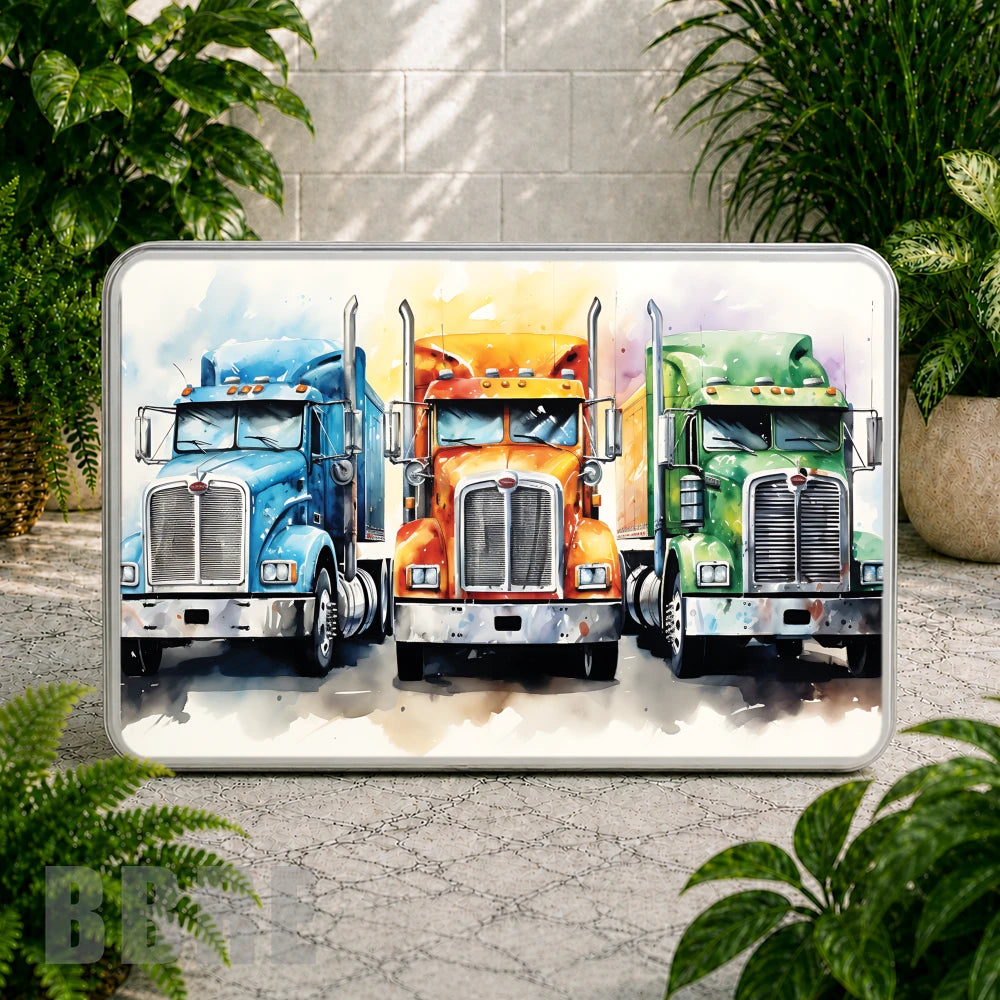 Colorful Trucks Coaster Sublimation Wrap