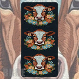 Floral Cow Faded Image