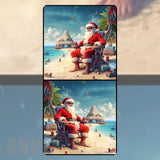 Santa Beach 4 Faded Image