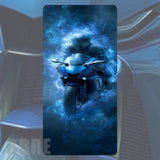 Blue Motorcycle 3 Faded Image