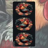 Floral Rooster Faded Image