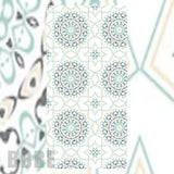 Geometric Floral Faded Image