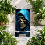 Blue Skull Phone Stand Transfer