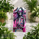 Floral Skeleton Phone Stand Transfer