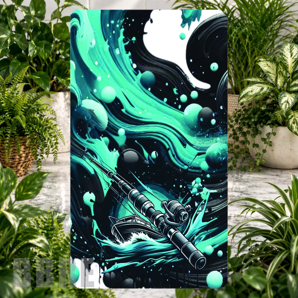 Aqua Swirl Phone Stand Transfer
