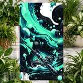 Aqua Swirl Phone Stand Transfer