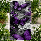 Purple Butterflies Phone Stand Transfer