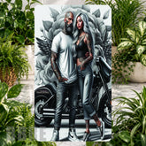 Tattooed Couple Phone Stand Transfer