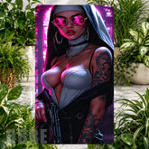 Vibrant Nun Phone Stand Transfer