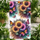 Sunflower Butterflies Phone Stand Transfer