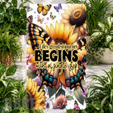 Butterfly Sunflowers 3 Phone Stand Transfer