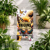 Butterfly Sunflowers 3 Phone Stand Transfer