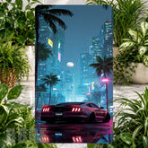 Neon Cityscape Phone Stand Transfer