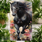 Majestic Black Horse Phone Stand Transfer