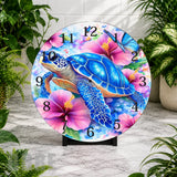 Tropical Turtle Clock Mockup,