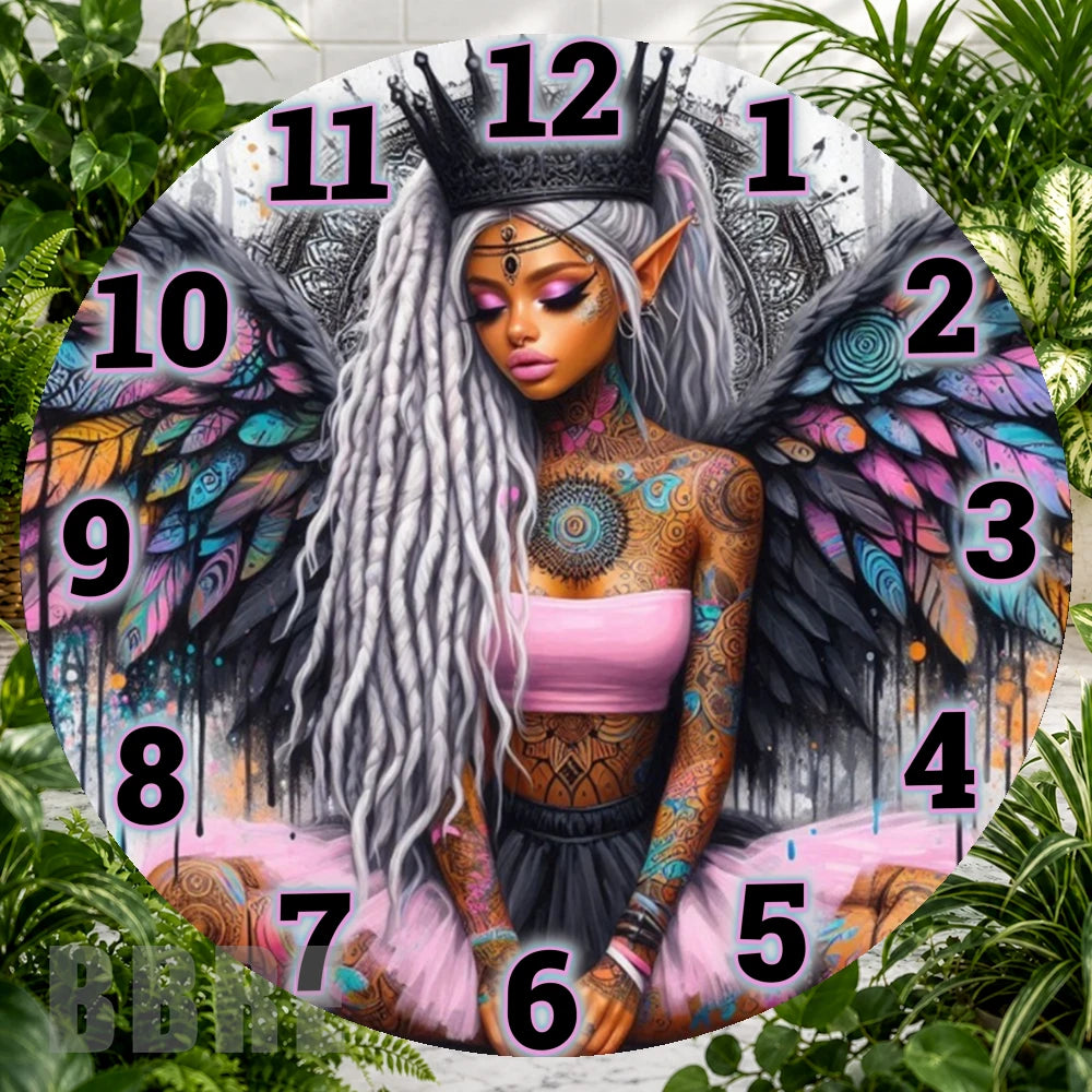 Fairy Clock Clock Sublimation Wrap,