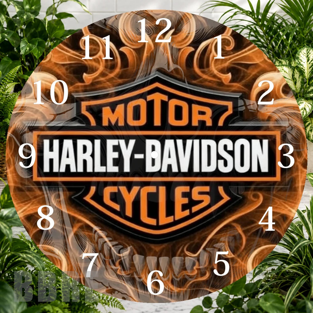 Harley Davidson Clock Sublimation Wrap,