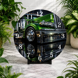 Green Truck Clock Mockup,