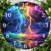 Lightning Ocean Clock Sublimation Wrap,