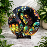 Skull Lantern Clock Mockup,