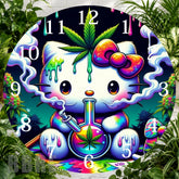 Cute Cannabis Clock Sublimation Wrap,