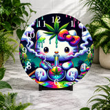Cute Cannabis Clock Mockup,