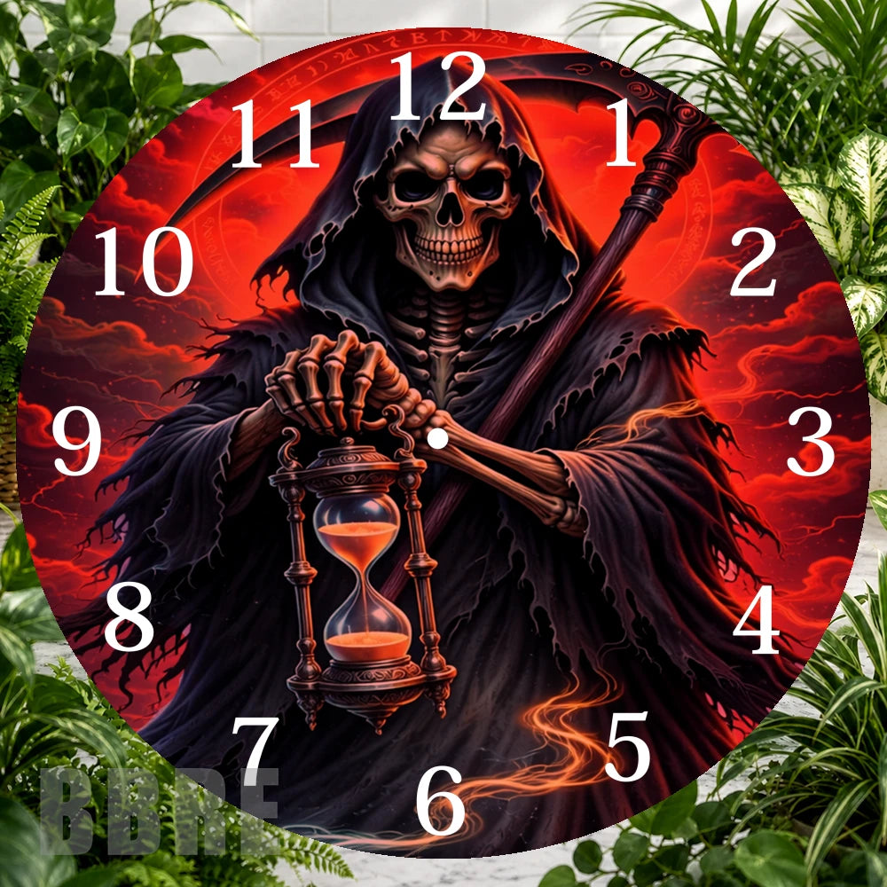 Grim Reaper Clock Sublimation Wrap,